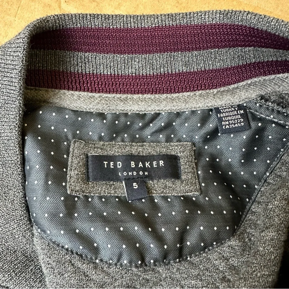 Ted Baker Varsity Collar Cardigan-Style Zip-Up Sweater